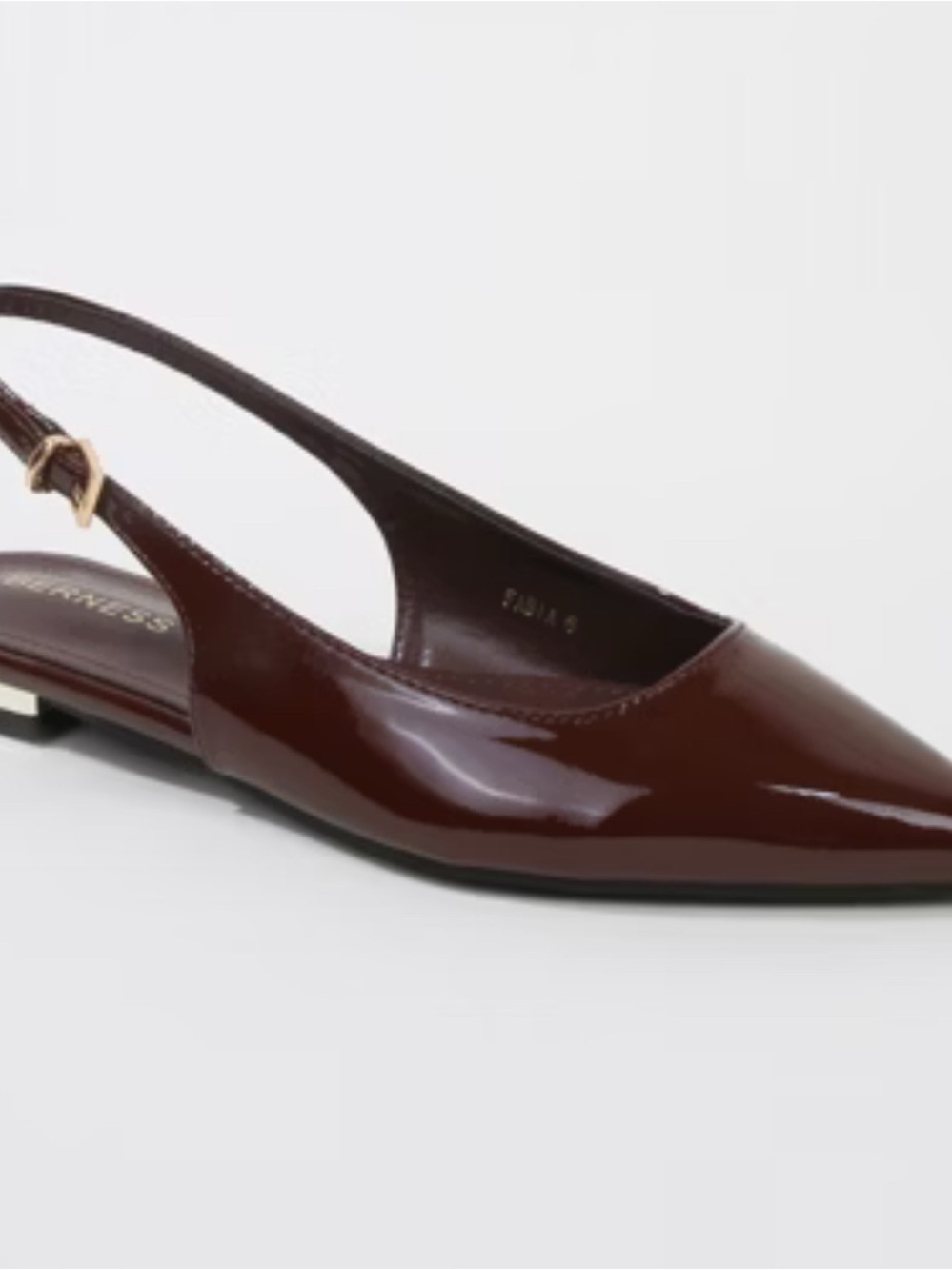 Jones New York Burgundy Patent Slingback Flats